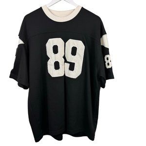 Athletic Works Shirt Mens Large Black White 89 Jersey Sports Activewear